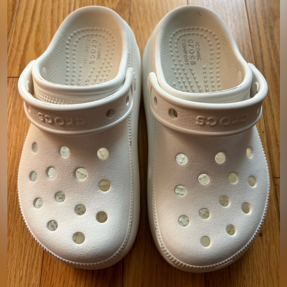 Crocs Cutie Platform White Size J1